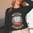 Retro Gaming Never Forget Nostalgia Vintage Unisex Long Sleeve T-Shirt