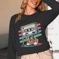 Retro Old Cassette Tape Cartoon With Walker Nostalgia Unisex Long Sleeve T-Shirt