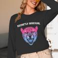 Secretly Bisexual Bi Introvert Bi Pride Antisocial LGBTQ Unisex Long Sleeve T-Shirt