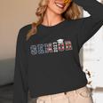 Senior 2023 American Flag USA Graduation Class Of 2023 Women Kids Men Unisex Long Sleeve T-Shirt