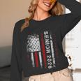 Senior 2026 American Flag Shirt USA Graduation Class Of 2026 Unisex Long Sleeve T-Shirt