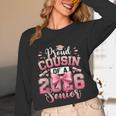 Senior 2026 Class Of 26 Coquette Pink Bow Graduation Cousin Unisex Long Sleeve T-Shirt