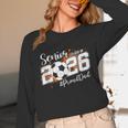 Senior Dad Class Of 2026 Soccer Ball Graduation Unisex Long Sleeve T-Shirt