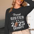 Senior Football Sister Class Of 2025 Graduation Graduate Unisex Long Sleeve T-Shirt