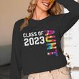 Senior Graduation Class Of 2023 Aunt Senior Tie Dye Unisex Long Sleeve T-Shirt