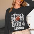 Senior Mom Class Of 2024 Football Proud Mom Graduation Unisex Long Sleeve T-Shirt