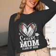 Senior Mom Class Of 2026 Baseball Graduation Heart Unisex Long Sleeve T-Shirt