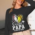 Senior Papa Class Of 2026 Baseball Softball Graduation Heart Unisex Long Sleeve T-Shirt