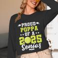 Senior Poppa 2025 Tennis Class Of 2025 Graduation Unisex Long Sleeve T-Shirt