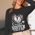 Senior Sister Class Of 2026 Baseball Graduation Heart Unisex Long Sleeve T-Shirt