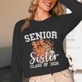 Senior Sister Class Of 2026 Coquette Basketball Graduation Unisex Long Sleeve T-Shirt