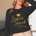 Senior Squad Graduation With Golden Cap Team Unisex Long Sleeve T-Shirt