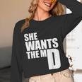 She Wants The MD Shirt Medical Graduation Doctor Unisex Long Sleeve T-Shirt