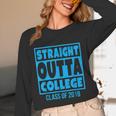 Straight Outta College Class Of 2018 Graduation Shirt Unisex Long Sleeve T-Shirt