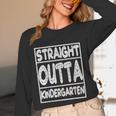 Straight Outta Kindergarten Shirt Great Graduation Idea Unisex Long Sleeve T-Shirt