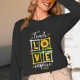 Sunflower Teach Love Inspire Cool Graduation Teacher School Unisex Long Sleeve T-Shirt