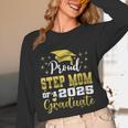 Super Proud Step Mom Of 2025 Graduate Graduation Family Unisex Long Sleeve T-Shirt