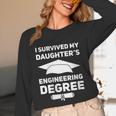 I Survived My Daughter's Engineering Degree Graduation Unisex Long Sleeve T-Shirt
