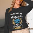 I Survived My Girlfriend's Bachelor's Degree Graduation Unisex Long Sleeve T-Shirt