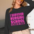 I Survived Nursing School Class Of 2018 Graduation Shirt Unisex Long Sleeve T-Shirt