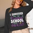 I Survived Nursing School Class Of 2025 New Nurse Graduation Unisex Long Sleeve T-Shirt