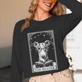 Tarot Card Vintage Whippet Dog Book Lover The Reader Unisex Long Sleeve T-Shirt