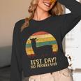 Test Day No Probllama Silhouette Teacher Student Graduation Unisex Long Sleeve T-Shirt