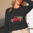 Tis The Season Holiday Nostalgia Red Truck Unisex Long Sleeve T-Shirt