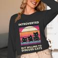 Unique Art For Introverted Cat Fans -Adults Cat Humorous Introvert Small Unisex Long Sleeve T-Shirt Unique Art For Introverted Cat Fans -Adults Cat Humorous Introvert Small Unisex Long Sleeve T-Shirt
