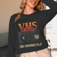 VHS Tape Nostalgia Old School Technology Humor Unisex Long Sleeve T-Shirt