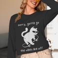 Vibes Are Off Cat Skateboard Introvert Sarcastic Humor Unisex Long Sleeve T-Shirt Vibes Are Off Cat Skateboard Introvert Sarcastic Humor Unisex Long Sleeve T-Shirt