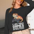 I Like Video Games Bearded Dragon Gamer Introvert Mood Unisex Long Sleeve T-Shirt I Like Video Games Bearded Dragon Gamer Introvert Mood Unisex Long Sleeve T-Shirt