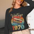 Vintage 1970 Retro Cassette Tape 70s Born Nostalgia Birthday Unisex Long Sleeve T-Shirt