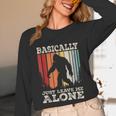 Vintage Basically Just Leave Me Alone Bigfoot Introverts Unisex Long Sleeve T-Shirt Vintage Basically Just Leave Me Alone Bigfoot Introverts Unisex Long Sleeve T-Shirt