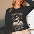 Witchy Book Club Pagan Reader Occult Fiction Coven Ritual Unisex Long Sleeve T-Shirt