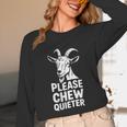 Women's Please Chew Quieter Introvert Quietness Silence Lover Unisex Long Sleeve T-Shirt Women's Please Chew Quieter Introvert Quietness Silence Lover Unisex Long Sleeve T-Shirt