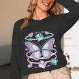 Y2K Butterfly Floppy Disk Art Digital Nostalgia Unisex Long Sleeve T-Shirt Y2K Butterfly Floppy Disk Art Digital Nostalgia Unisex Long Sleeve T-Shirt