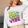 90's Vibe Retro Style Cassette Tape Nostalgia 1990s Party Premium Tri-Blend Unisex Long Sleeve T-Shirt