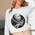 Astronaut Aesthetic Holding Moon Balloon Planets Introvert Unisex Long Sleeve T-Shirt