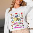 Back To 90's Christmas Nostalgia Quotes Graphic Premium Tri-Blend Unisex Long Sleeve T-Shirt