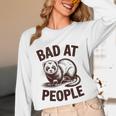 Bad At People Ferret Introvert Saying Slogan Unisex Long Sleeve T-Shirt Bad At People Ferret Introvert Saying Slogan Unisex Long Sleeve T-Shirt