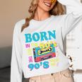 Born In The 80's But 90's Made Me Nostalgia Cassette Tape Premium Tri-Blend Unisex Long Sleeve T-Shirt