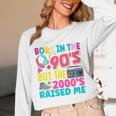 Born In The 90's But The 2000's Raised Me Y2K Nostalgia Unisex Long Sleeve T-Shirt Born In The 90's But The 2000's Raised Me Y2K Nostalgia Unisex Long Sleeve T-Shirt