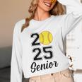 Class Of 2025 Softball Senior Graduation Graduate Women Unisex Long Sleeve T-Shirt