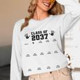 Class Of 2037 Handprint Grow With Me Pre-k Graduation Unisex Long Sleeve T-Shirt