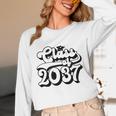 Class Of 2037 Senior Retro 2037 Grad Graduate Graduation Unisex Long Sleeve T-Shirt