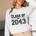 Class Of 2043 Grow With Me Graduation First Day Of School Unisex Long Sleeve T-Shirt