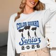 Color Guard Senior 2026 Flags Marching Band Graduation Grad Unisex Long Sleeve T-Shirt