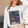 Color Graphic The Introvert Tarot Card Raglan Baseball Tee Unisex Long Sleeve T-Shirt