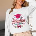 Coquette Pink Bow Senior 2026 2027 Graduation Unisex Long Sleeve T-Shirt